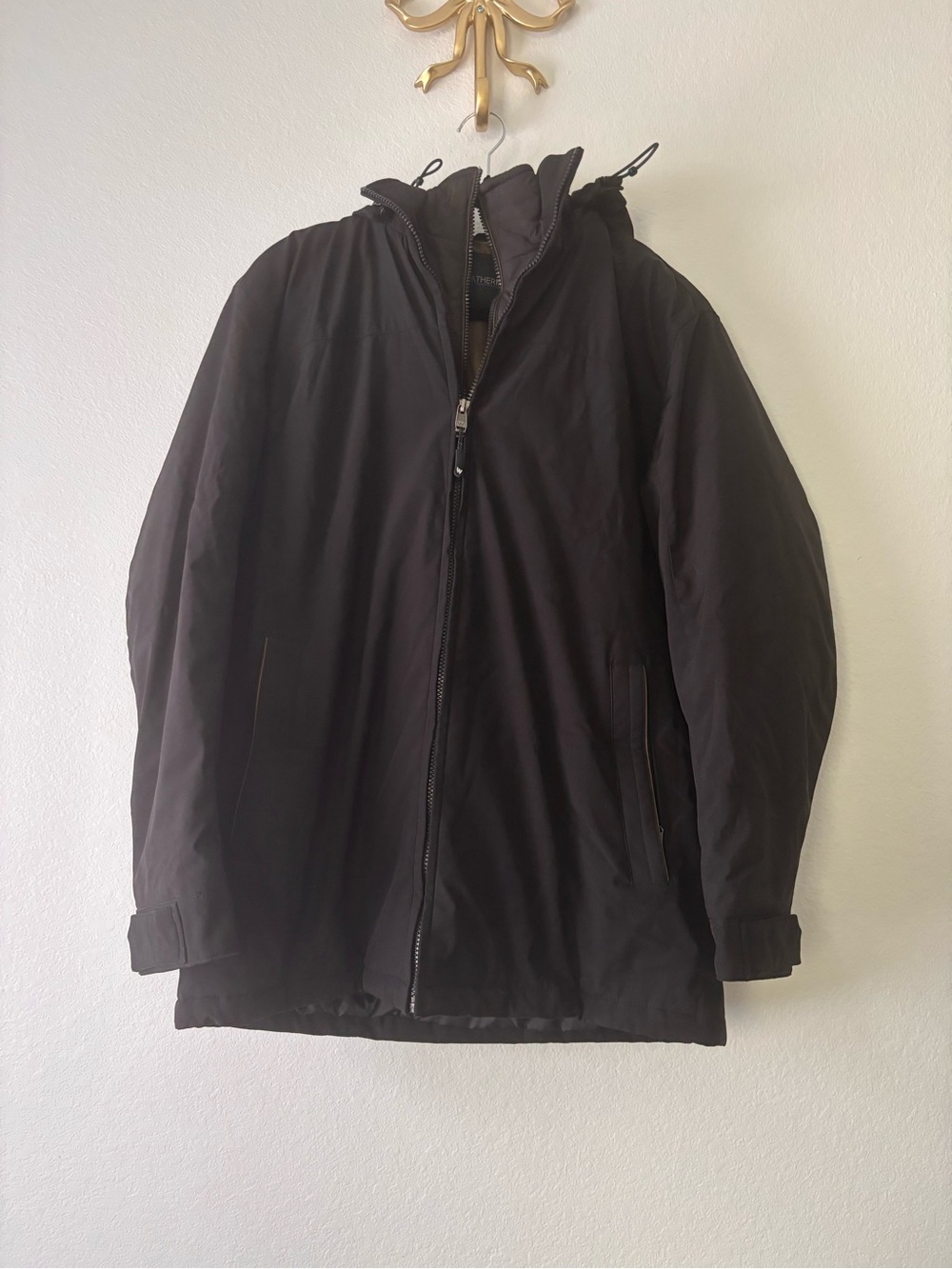 Men's Black Hooded Jacket - Classic Outerwear